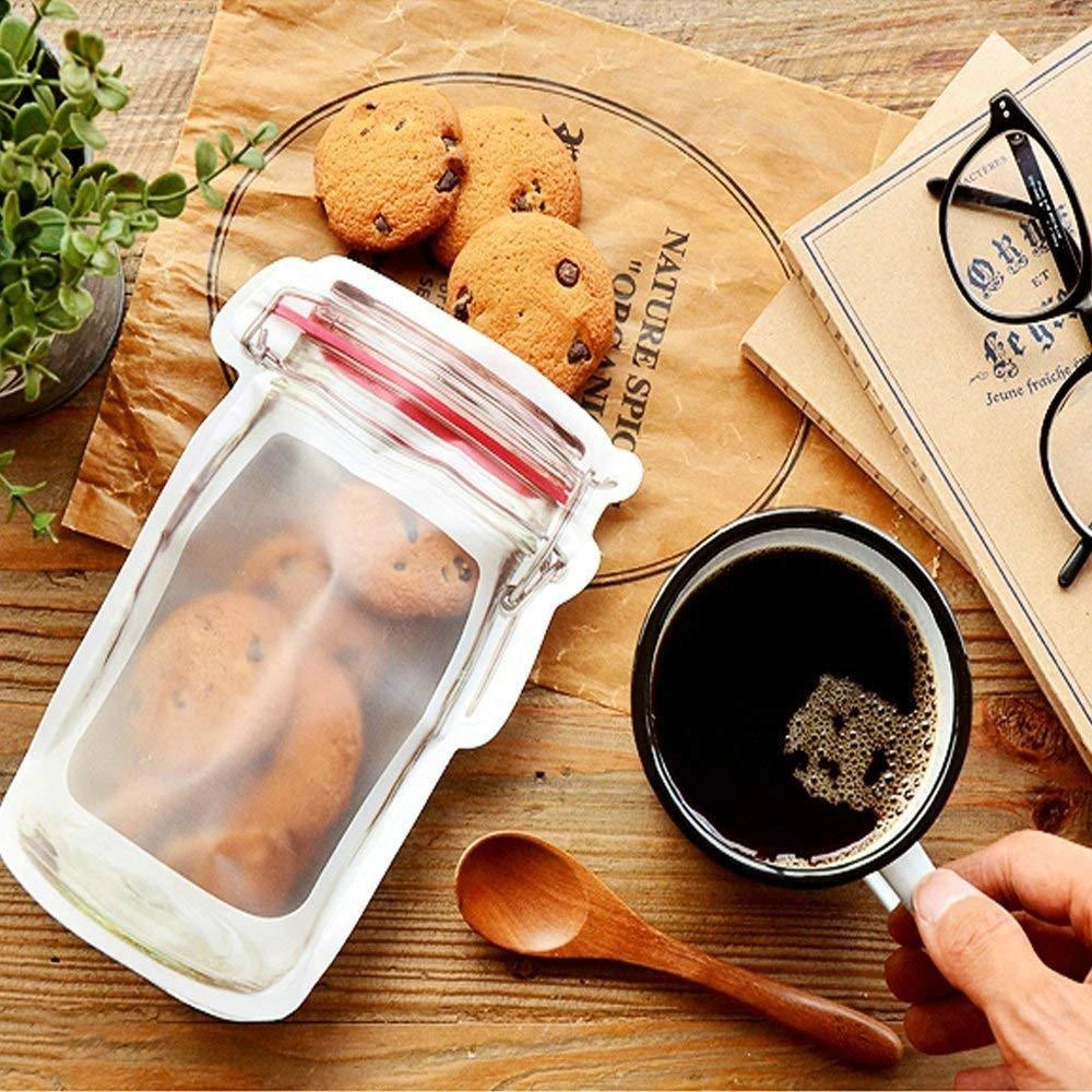 Reusable airtight food storage pouch