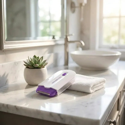 Painless facial body hair trimmer