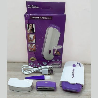 Painless facial body hair trimmer
