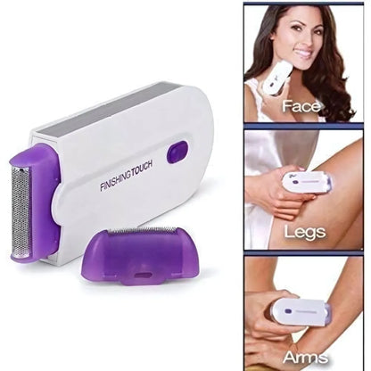 Painless facial body hair trimmer