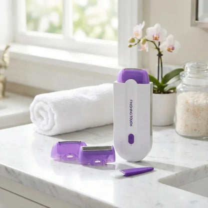 Painless facial body hair trimmer