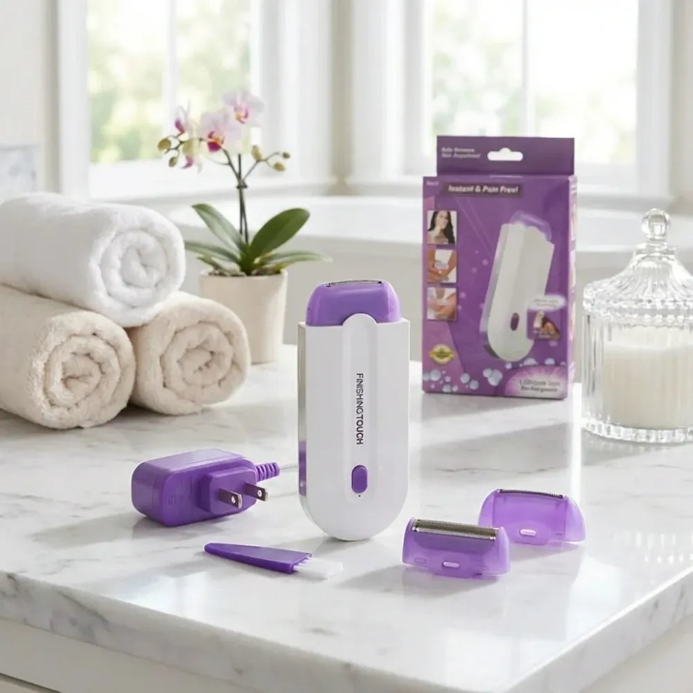 Painless facial body hair trimmer