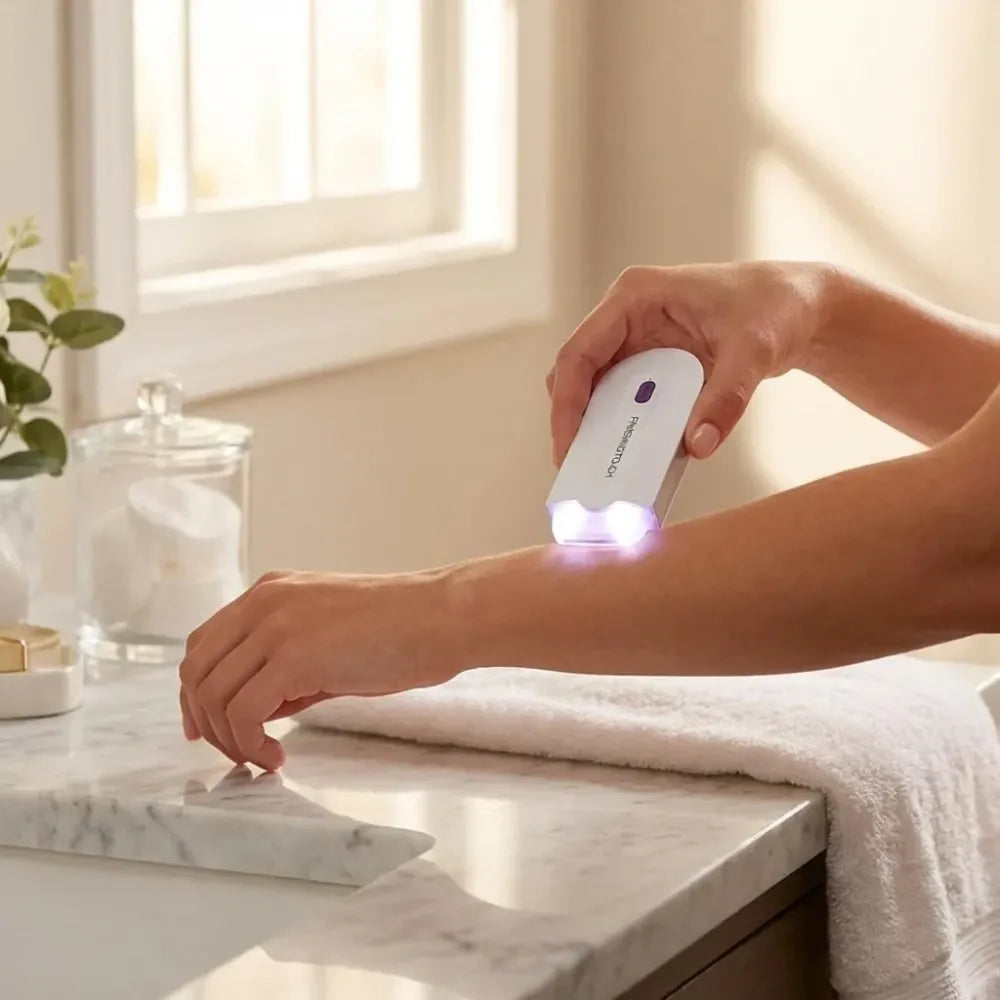 Painless facial body hair trimmer