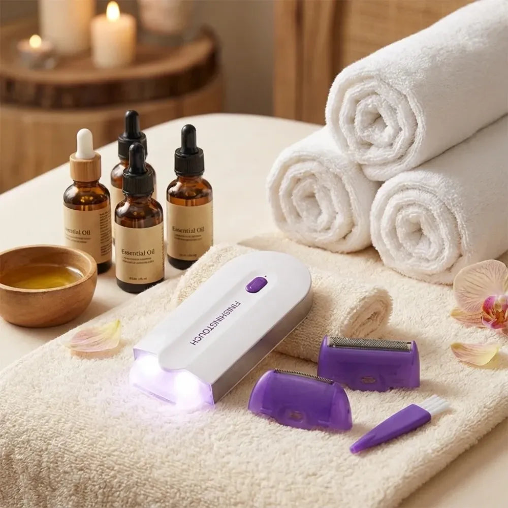 Painless facial body hair trimmer