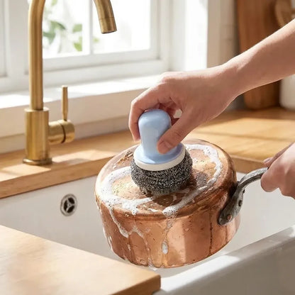 Palm-sized dish scrub brush - home improvement