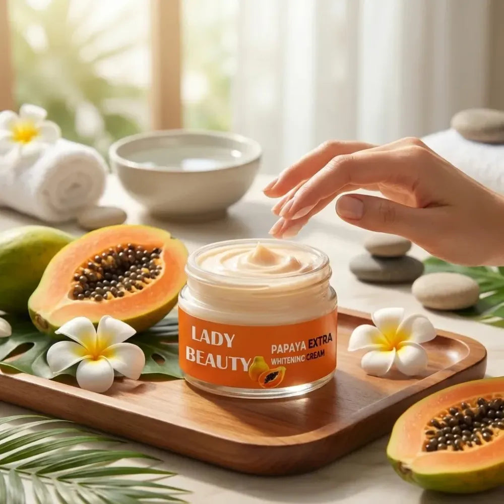 Papaya brightening cream for glowing skin | helps with dark spots