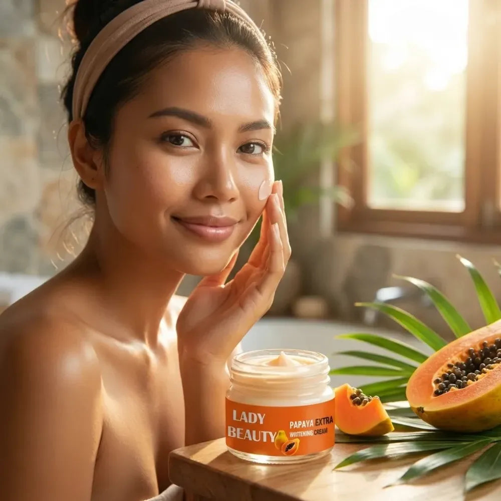 Papaya brightening cream for glowing skin | helps with dark spots