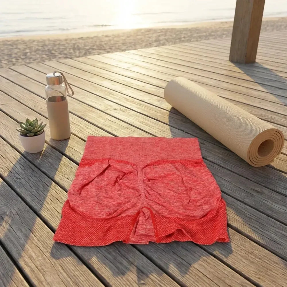 Peach-lift yoga shorts - sports