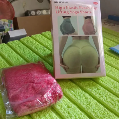 Peach-lift yoga shorts - sports