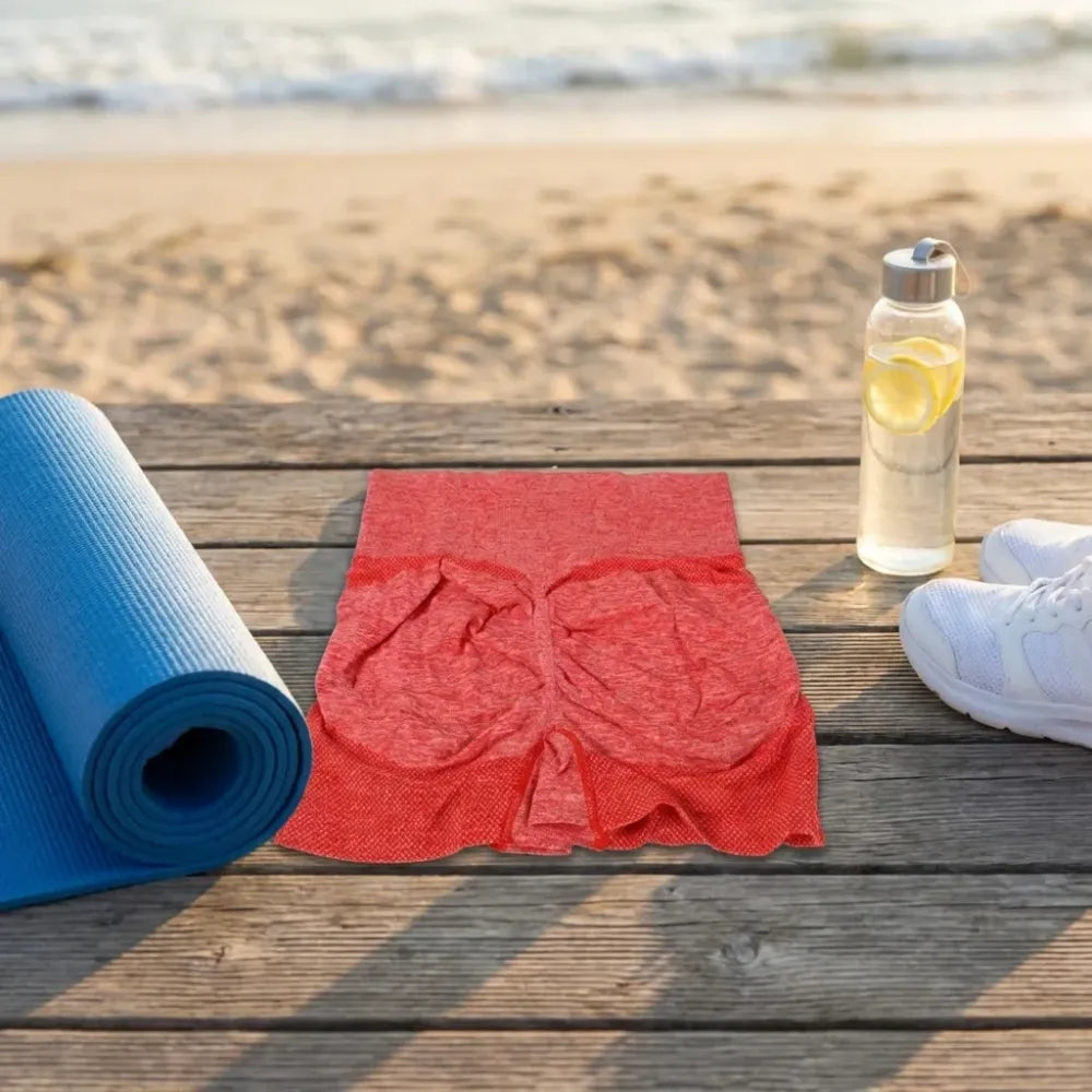 Peach-lift yoga shorts - sports