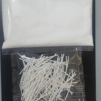 Pearl soy wax for custom candles 200gram + 50 wicks
