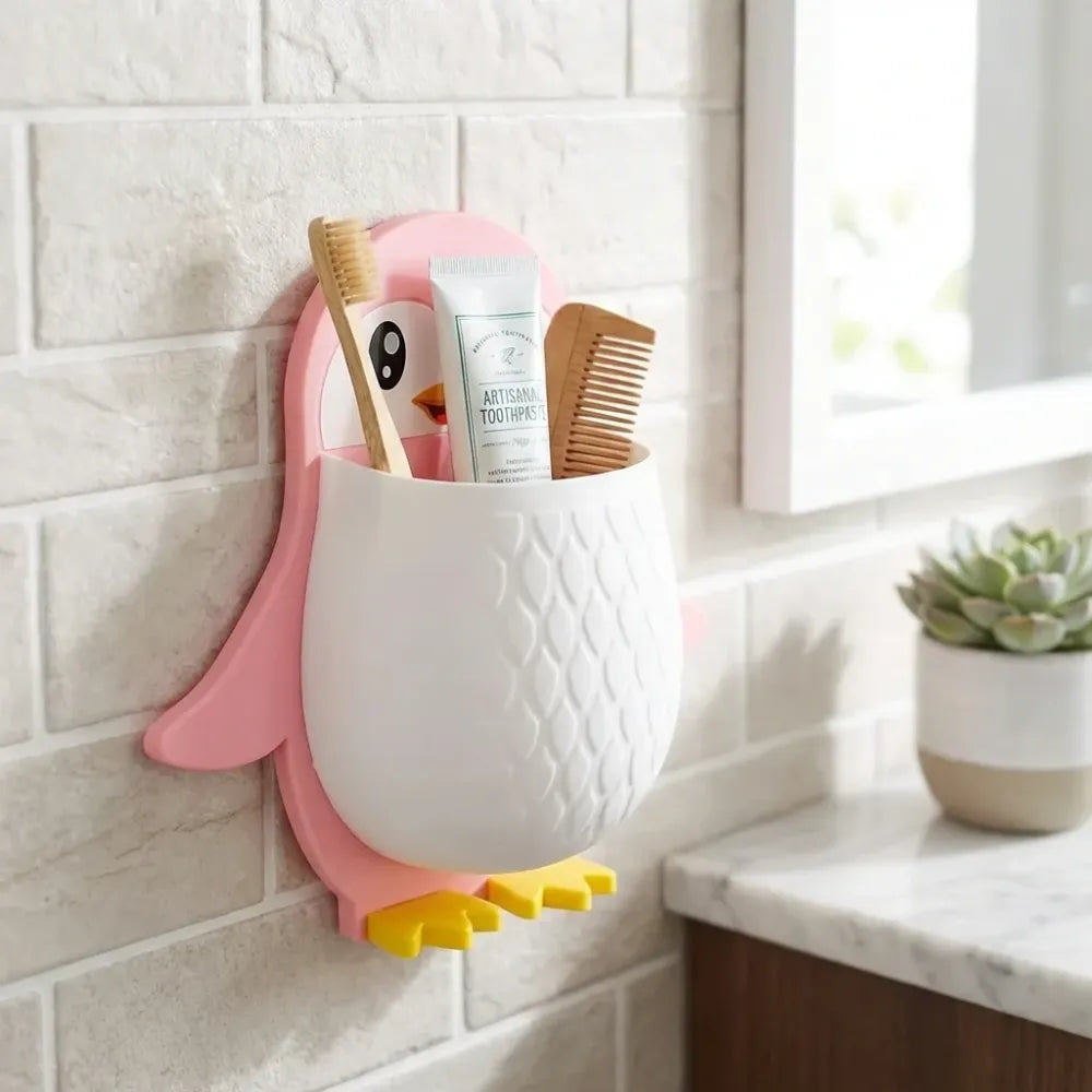 Penguin wall storage box - home improvement