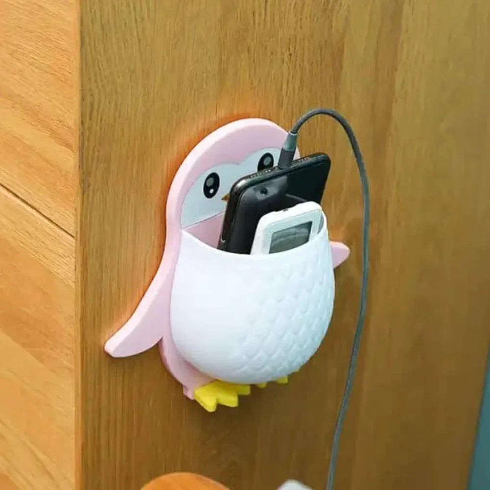 Penguin wall storage box - home improvement