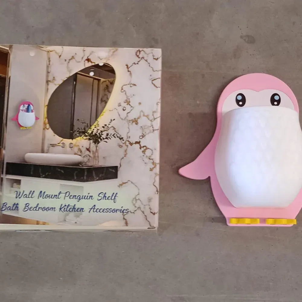 Penguin wall storage box - home improvement