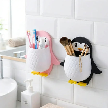 Penguin wall storage box - home improvement