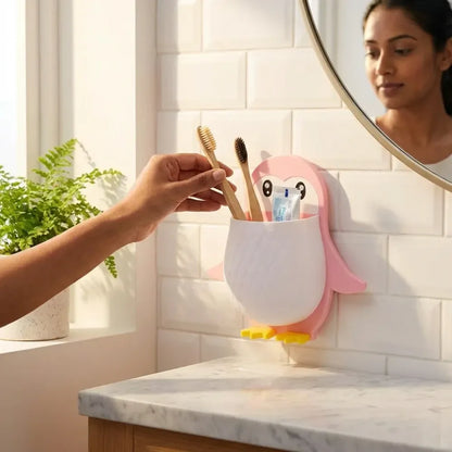 Penguin wall storage box - home improvement