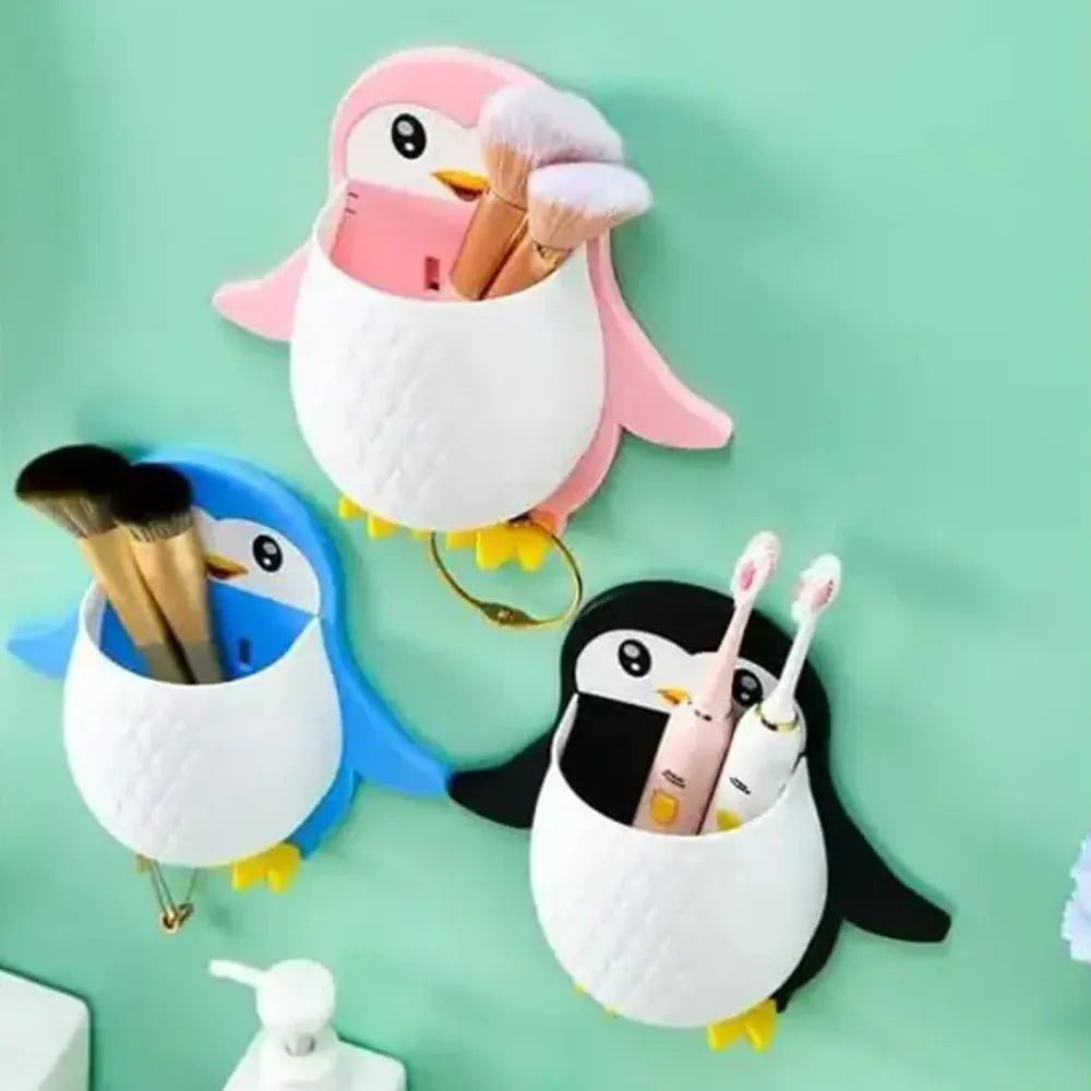 Penguin wall storage box - home improvement