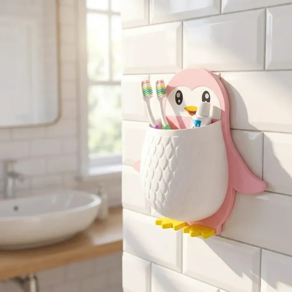 Penguin wall storage box - home improvement