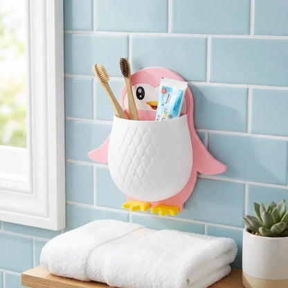 Penguin wall storage box - home improvement