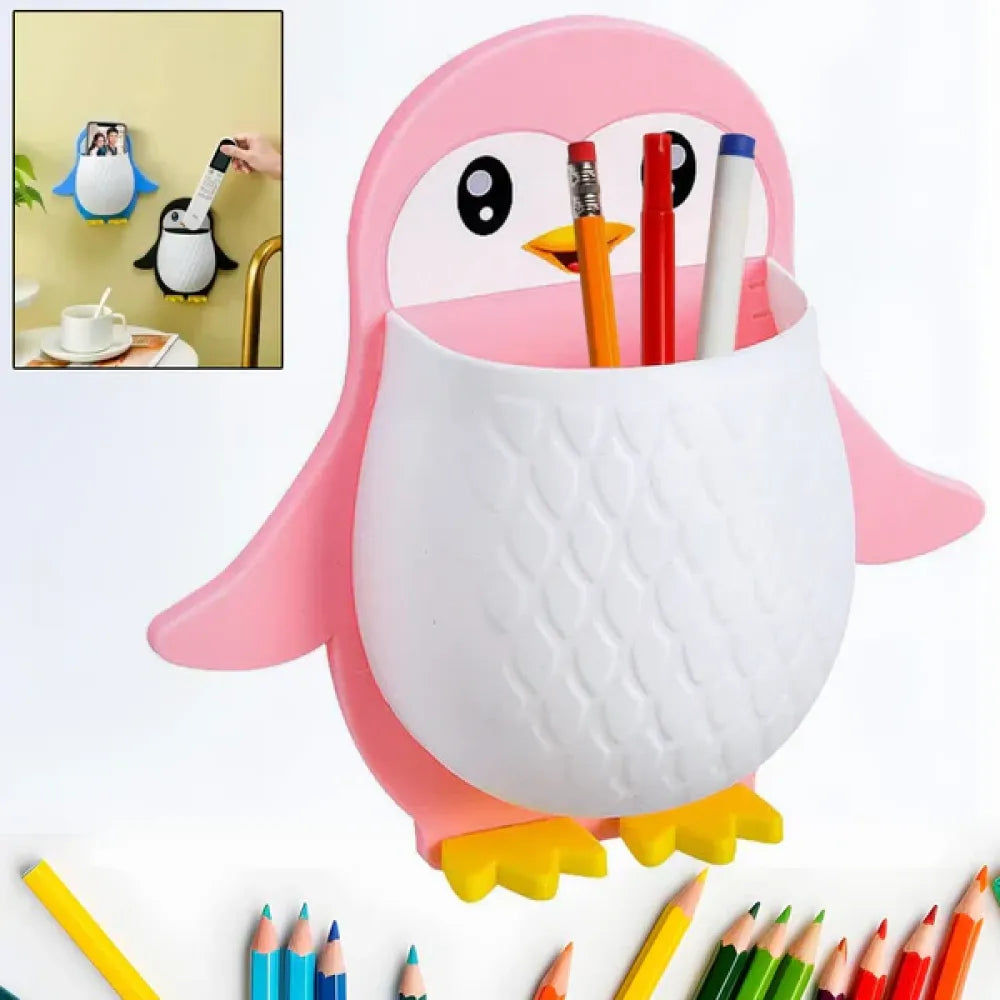 Penguin wall storage box - home improvement