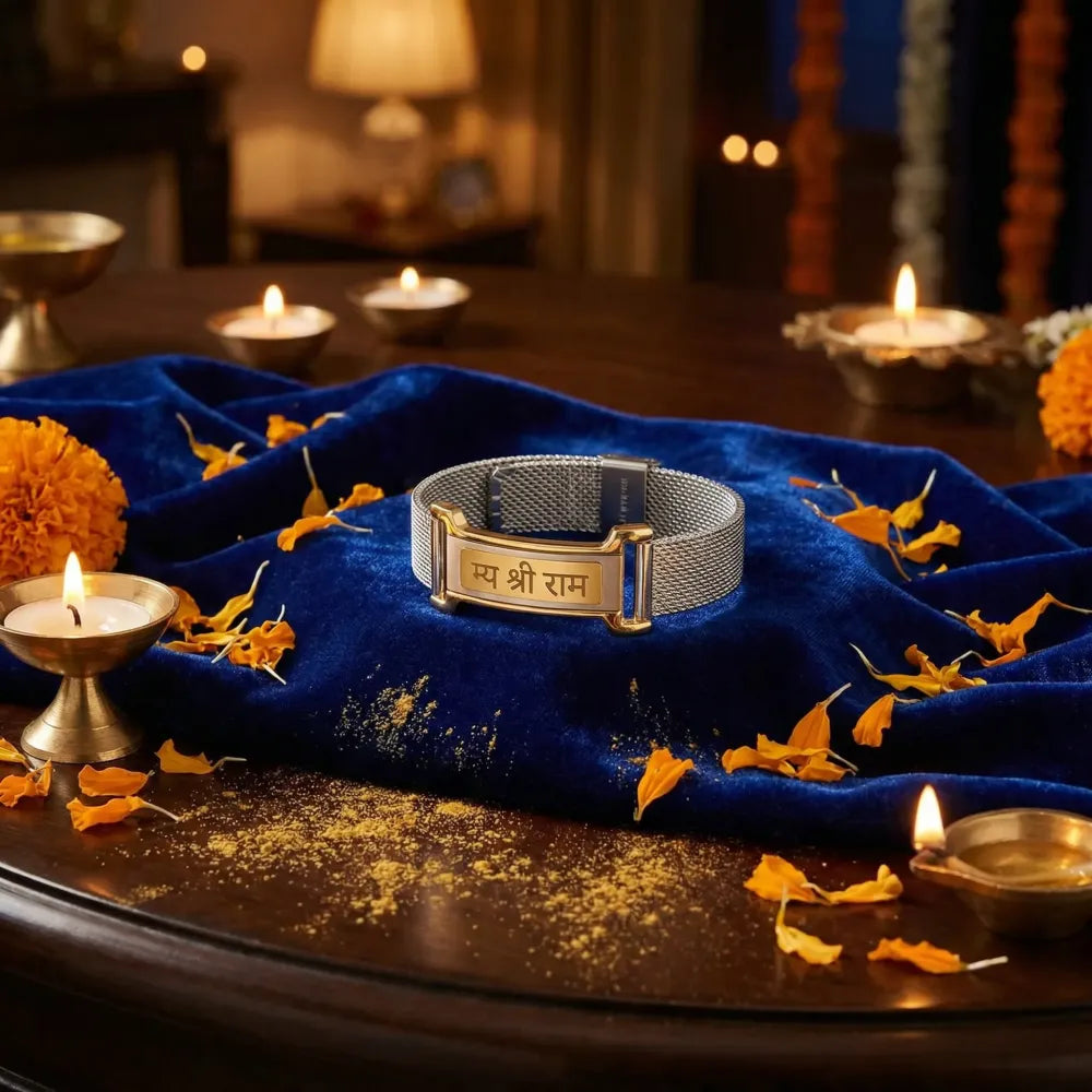 Personalized engraved rakhi bracelet - bracelets