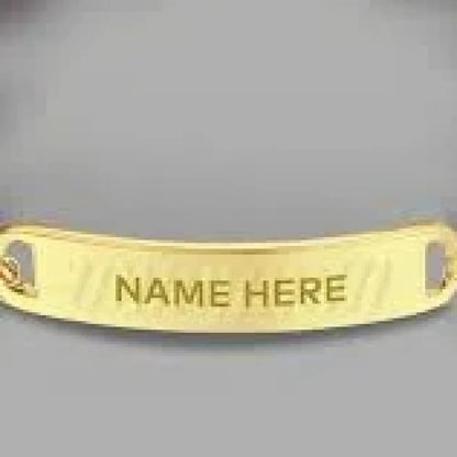 Personalized engraved rakhi bracelet - bracelets
