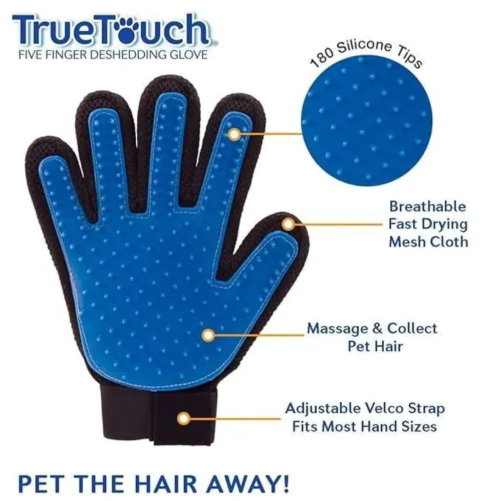 Pet grooming gloves