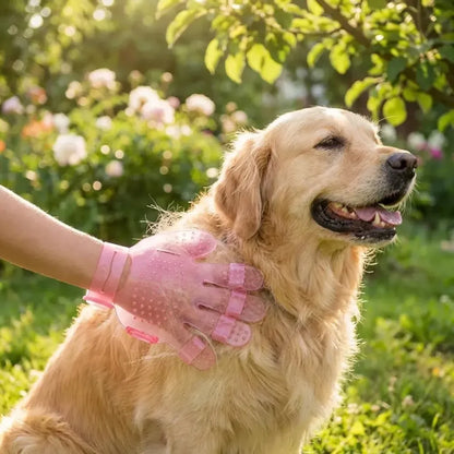 Pet grooming massage glove - home & kitchen