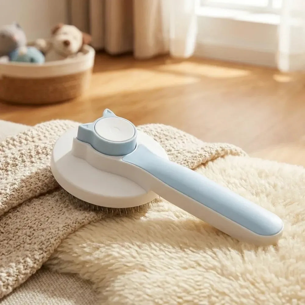 Pet shedding & hair removal brush