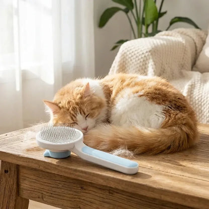 Pet shedding & hair removal brush