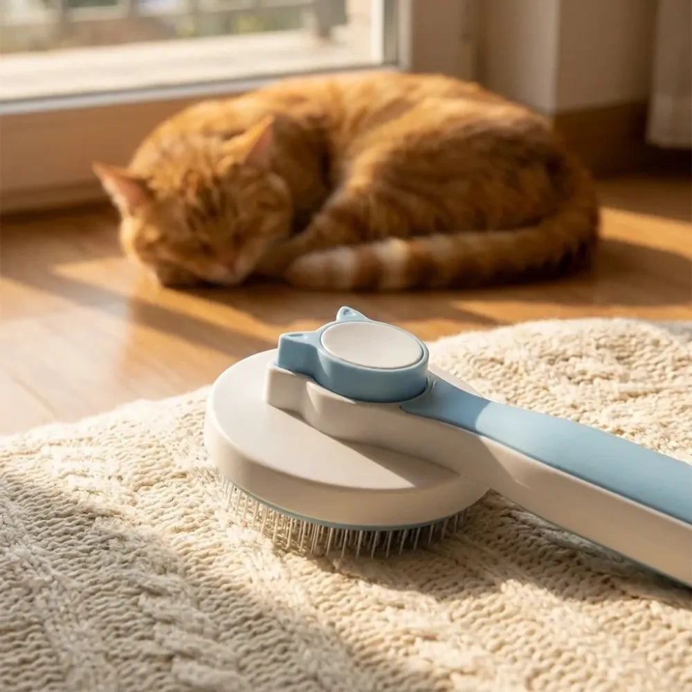 Pet shedding & hair removal brush