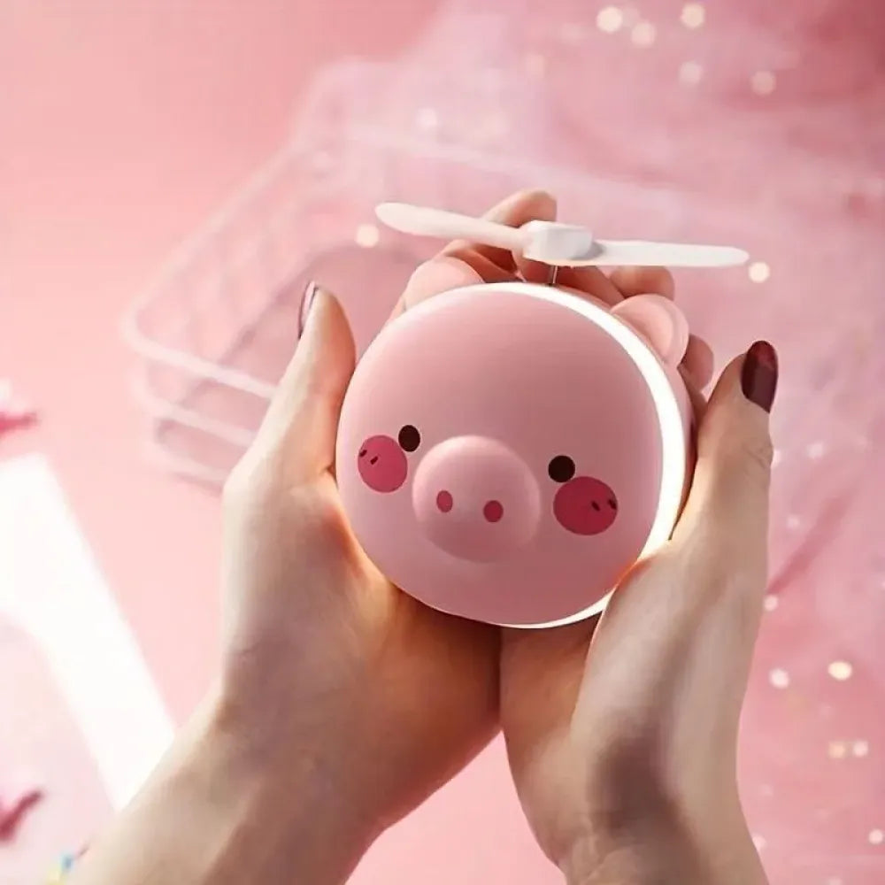Pig led mirror fan
