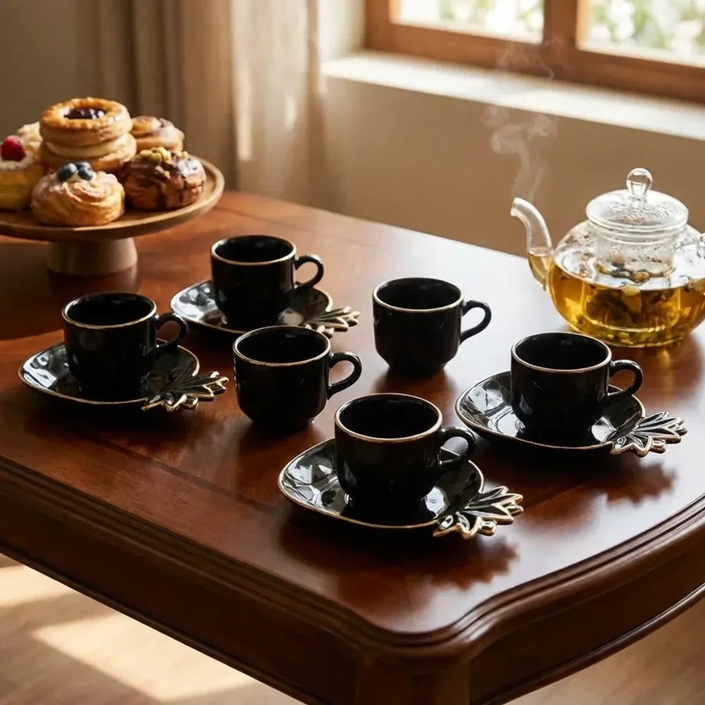 Pineapple ceramic tea set - home & kitchen