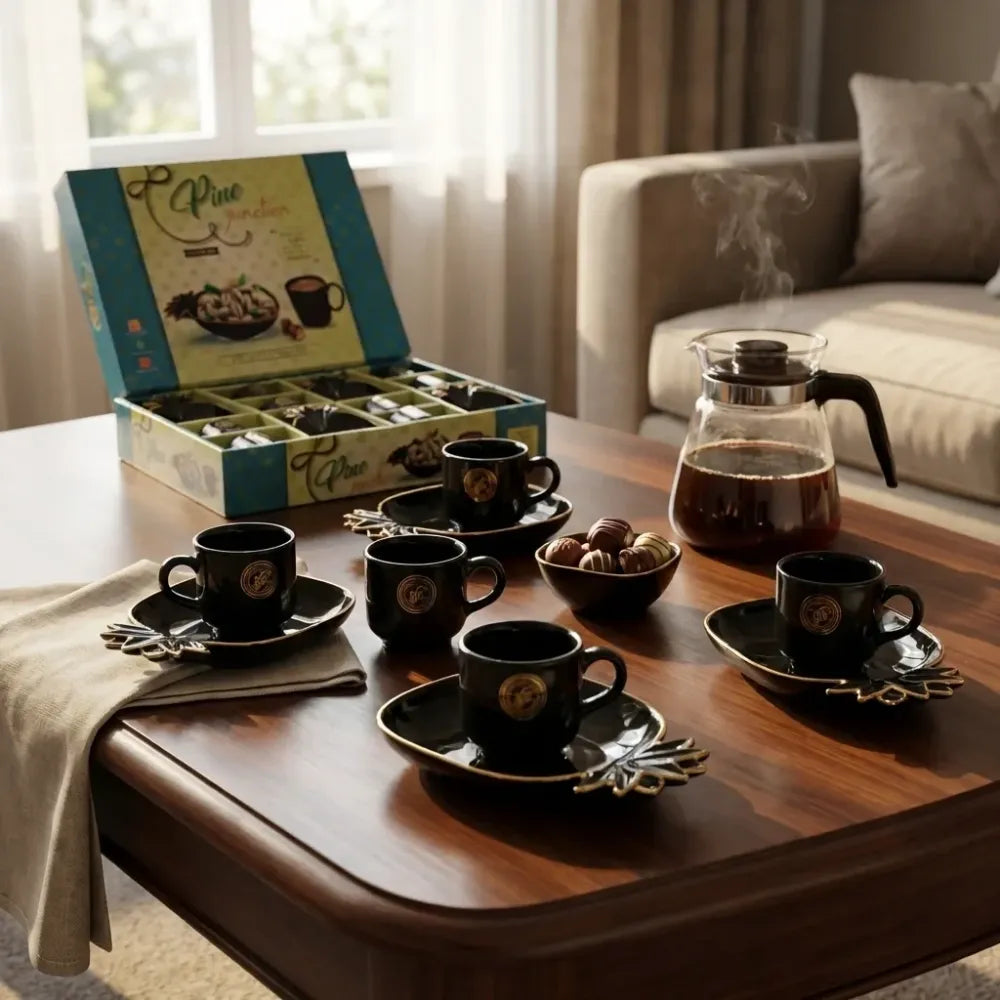 Pineapple ceramic tea set - home & kitchen