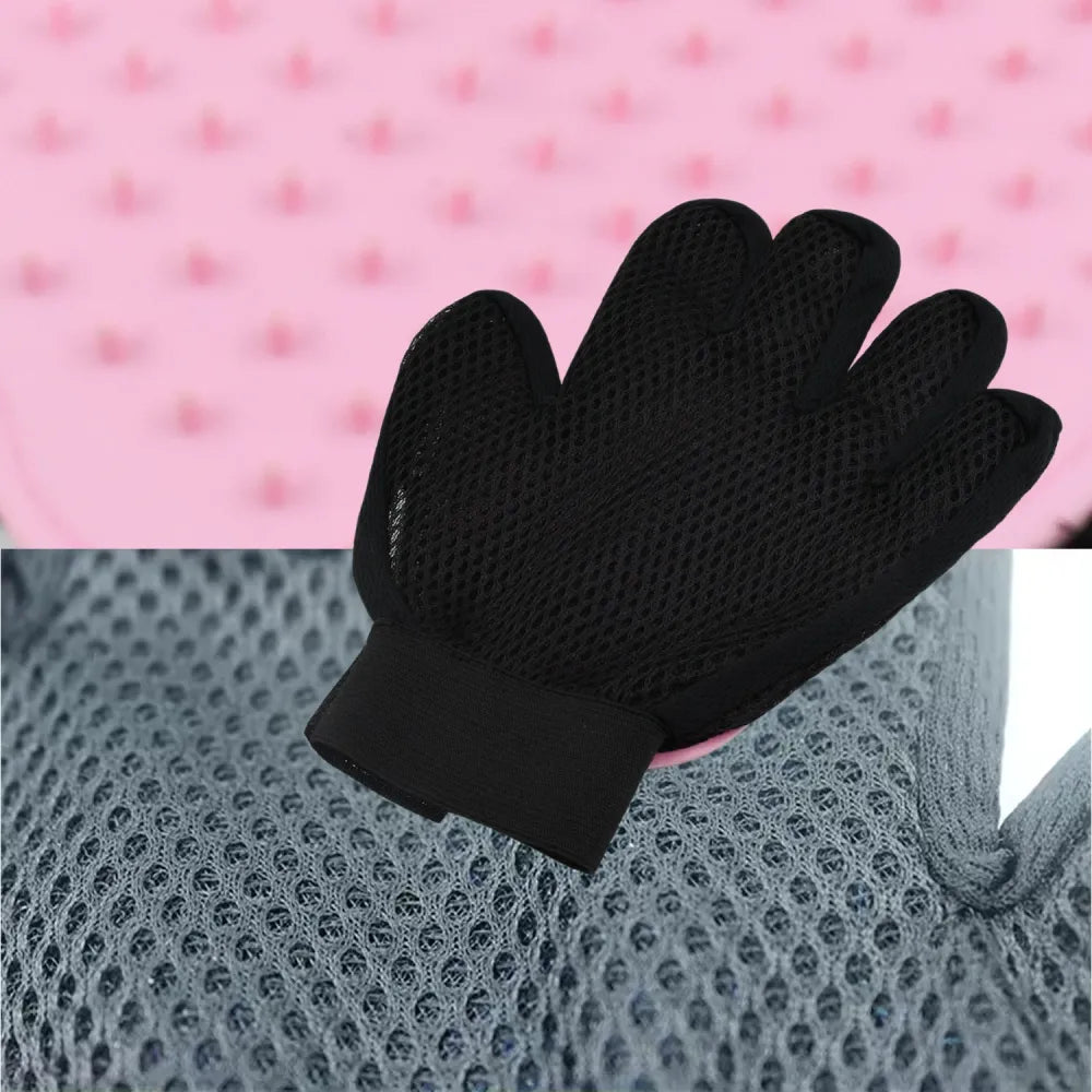 Pink true touch gloves bathing tool (1 pc) - health care
