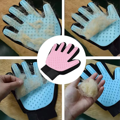 Pink true touch gloves bathing tool (1 pc) - health care