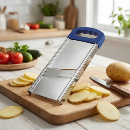 Plain stainless steel potato slicer - home & kitchen
