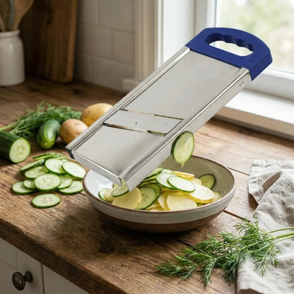 Plain stainless steel potato slicer - home & kitchen