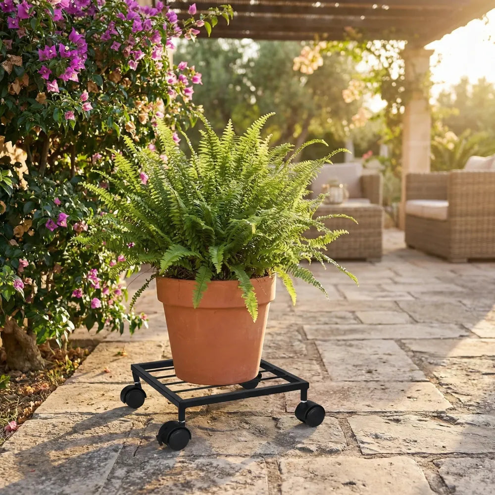 Plant caddy with wheels - home essentials
