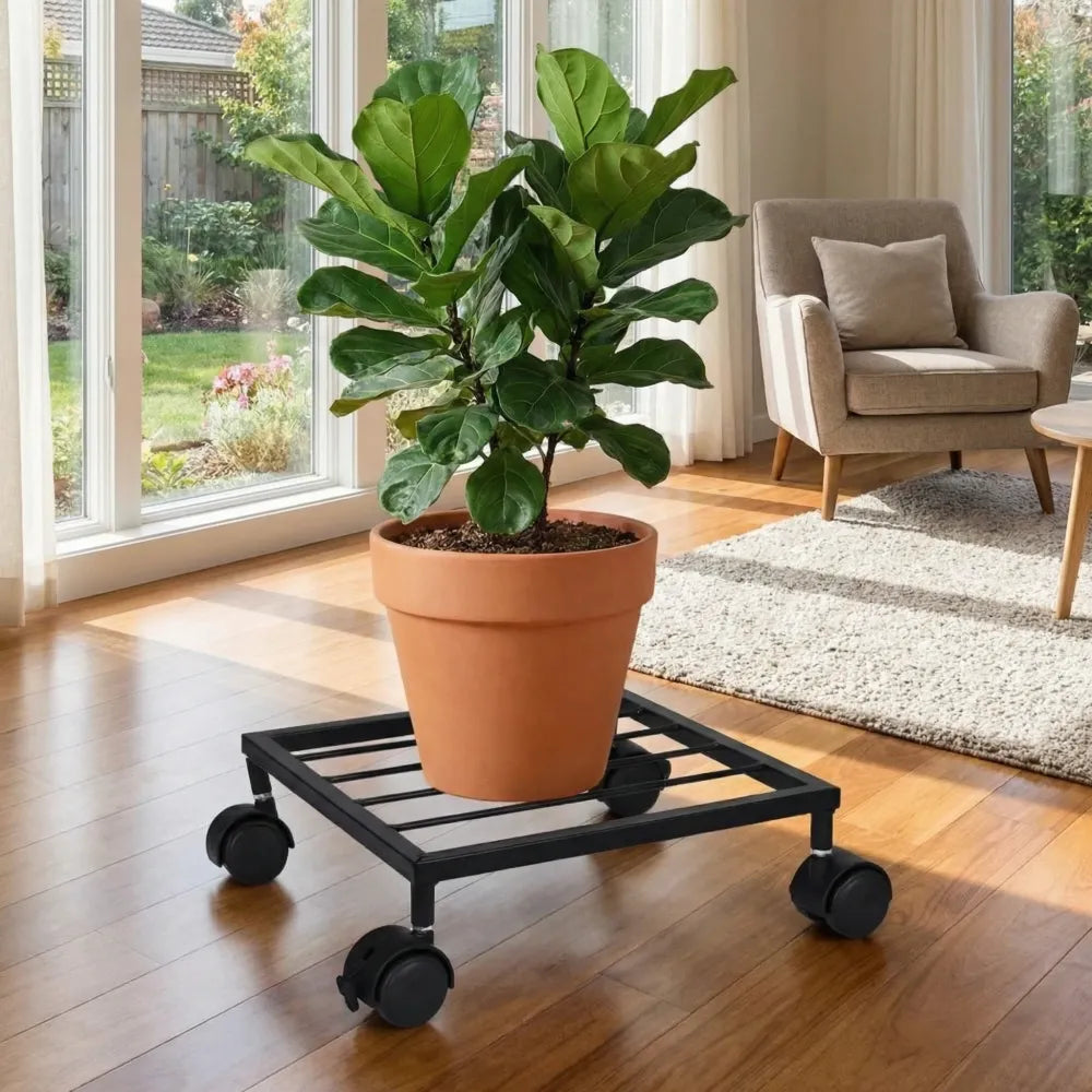 Plant caddy with wheels - home essentials