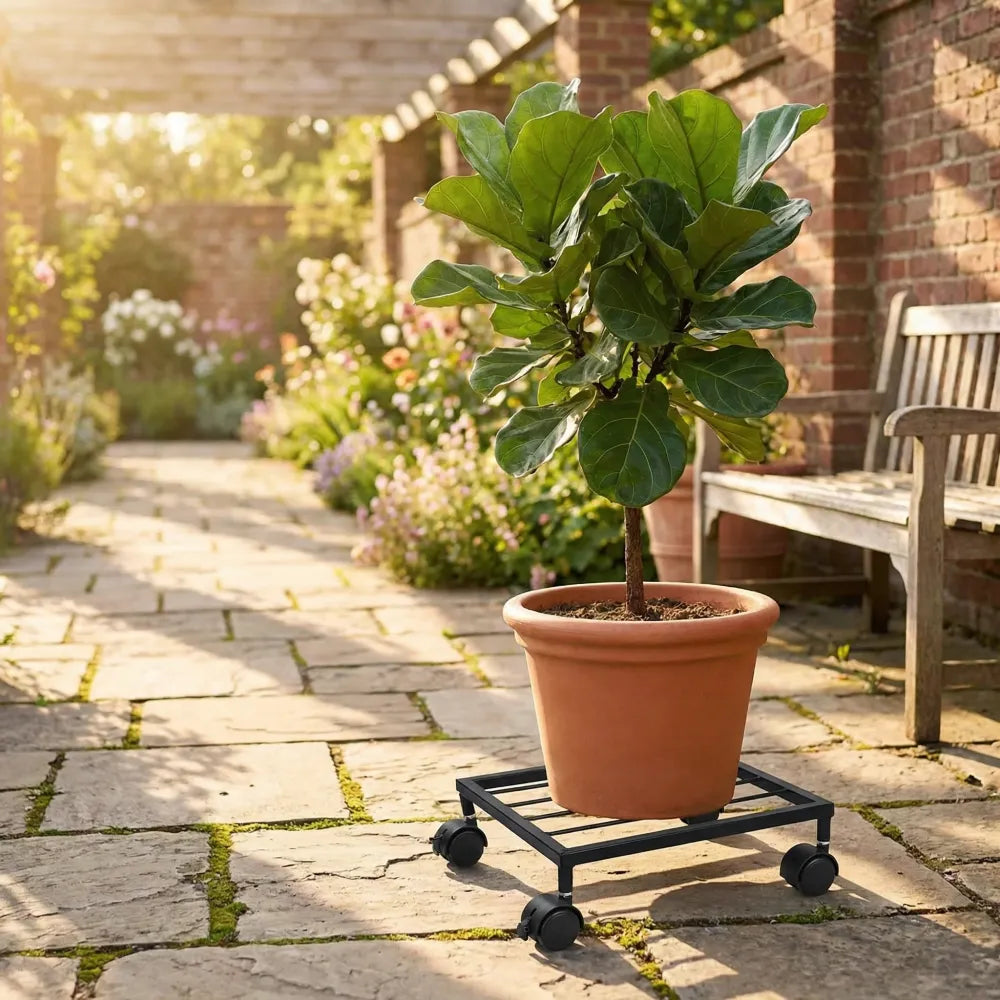 Plant caddy with wheels - home essentials