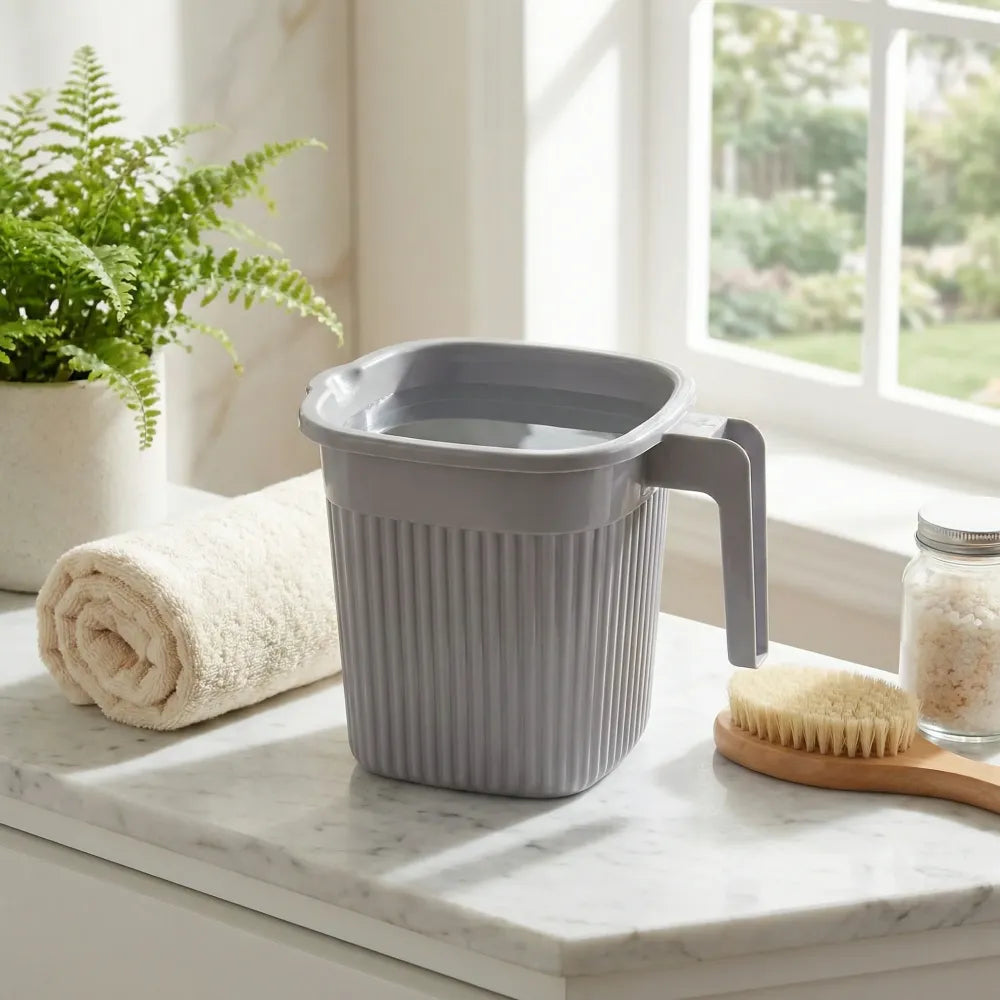Plastic bath mug – 4 pcs 1000ml - home & kitchen