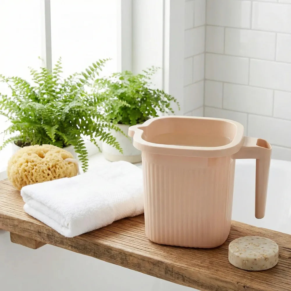 Plastic bath mug – 4 pcs 1000ml - home & kitchen