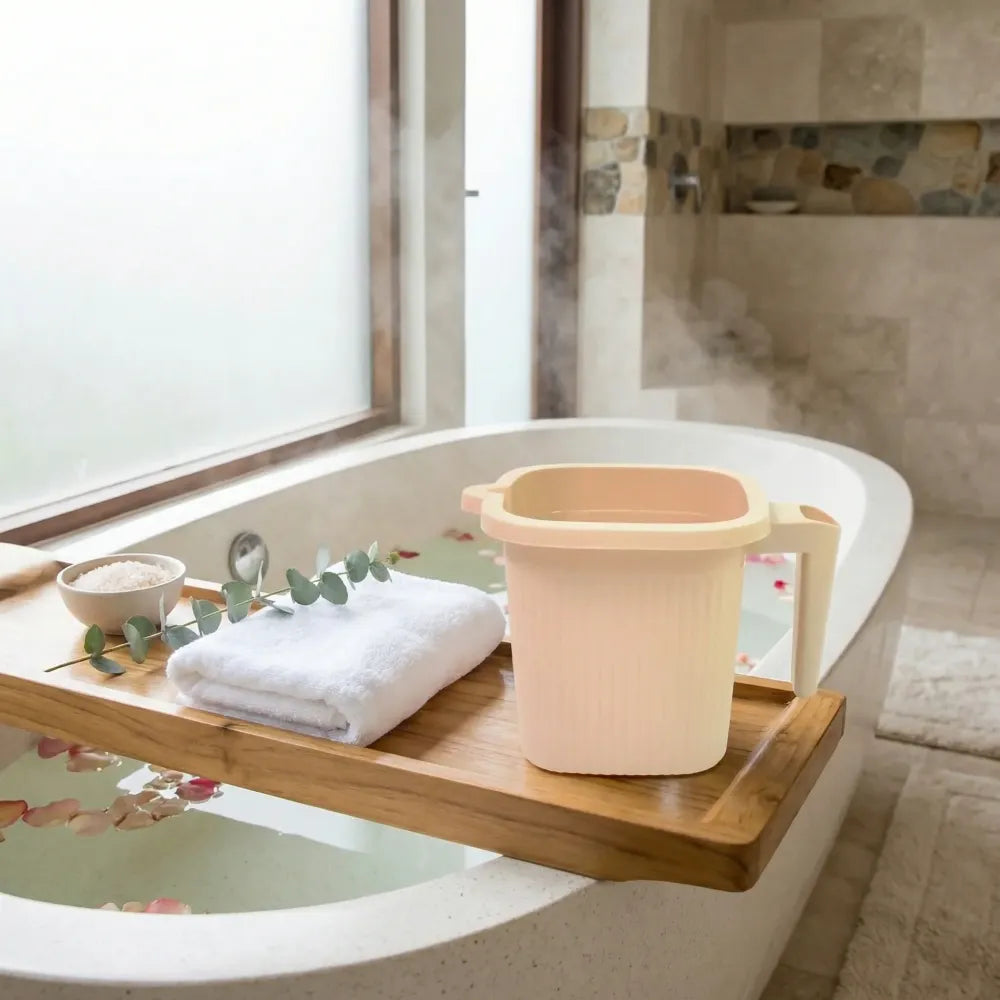 Plastic bath mug – 4 pcs 1000ml - home & kitchen