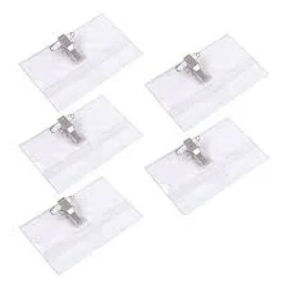 Plastic clip name badges - office