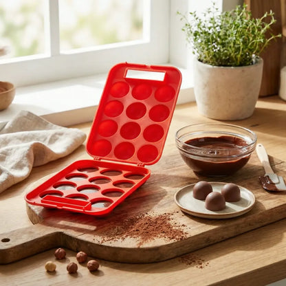 Plastic egg storage tray with lid - home & kitchen