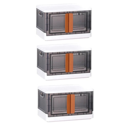 Plastic folding wardrobe storage organizer (3 layer 1 pc) - home improvement