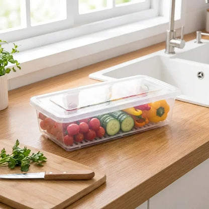 Plastic fridge organizer box – pack of 2