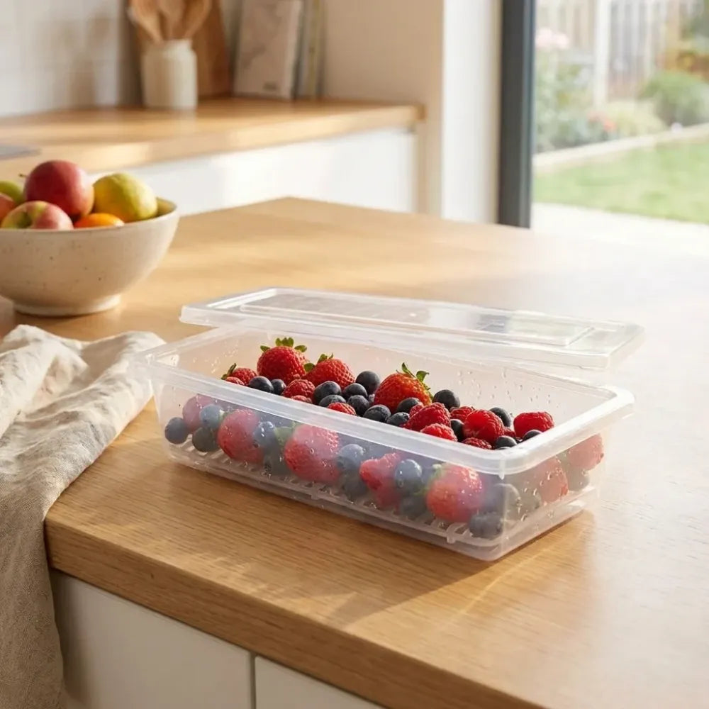 Plastic fridge organizer box – pack of 2