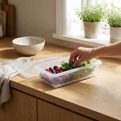 Plastic fridge organizer box – pack of 2